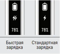 Индикация быстрой и обычной зарядки lil SOLID 4.0